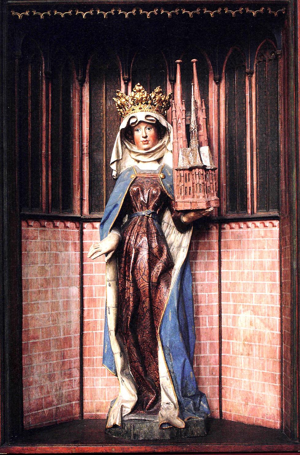 Die Heilige Elisabeth mit Kirchenmodell